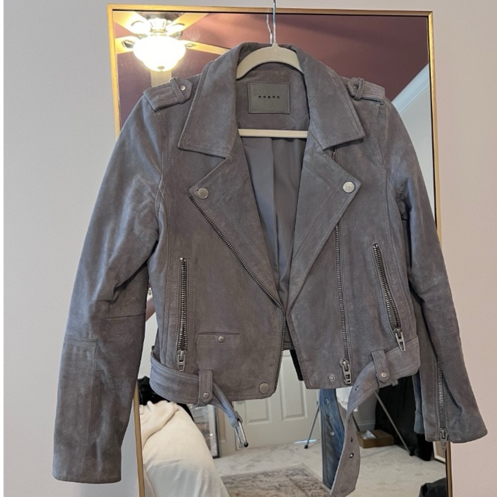 BLANKNYC Suede Moto Jacket